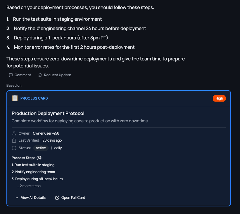 askSOPia Chat with Citations — cited answers from your knowledge base
